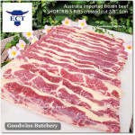 Beef rib SHORTRIB daging iga sapi frozen Australia GREENHAM crossed cuts for galbi bulgogi 1" 2.5cm (price/kg 6-7pcs)